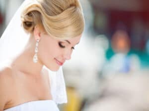 Beautiful bride outdoors