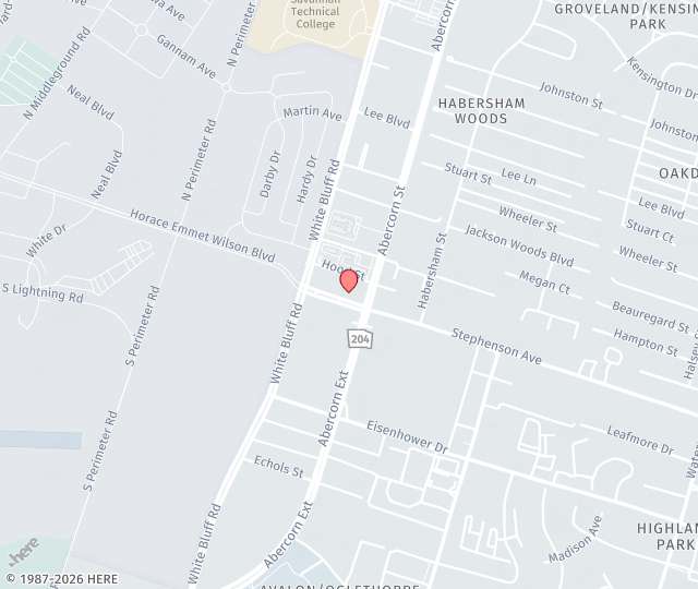 Location Map: 8 Stephenson Ave Savannah, Georgia 31405